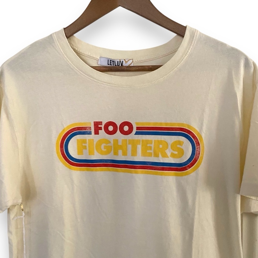 NWT Letluv Foo Fighters Graphic Tee Size Large Evereve - Picture 3 of 8